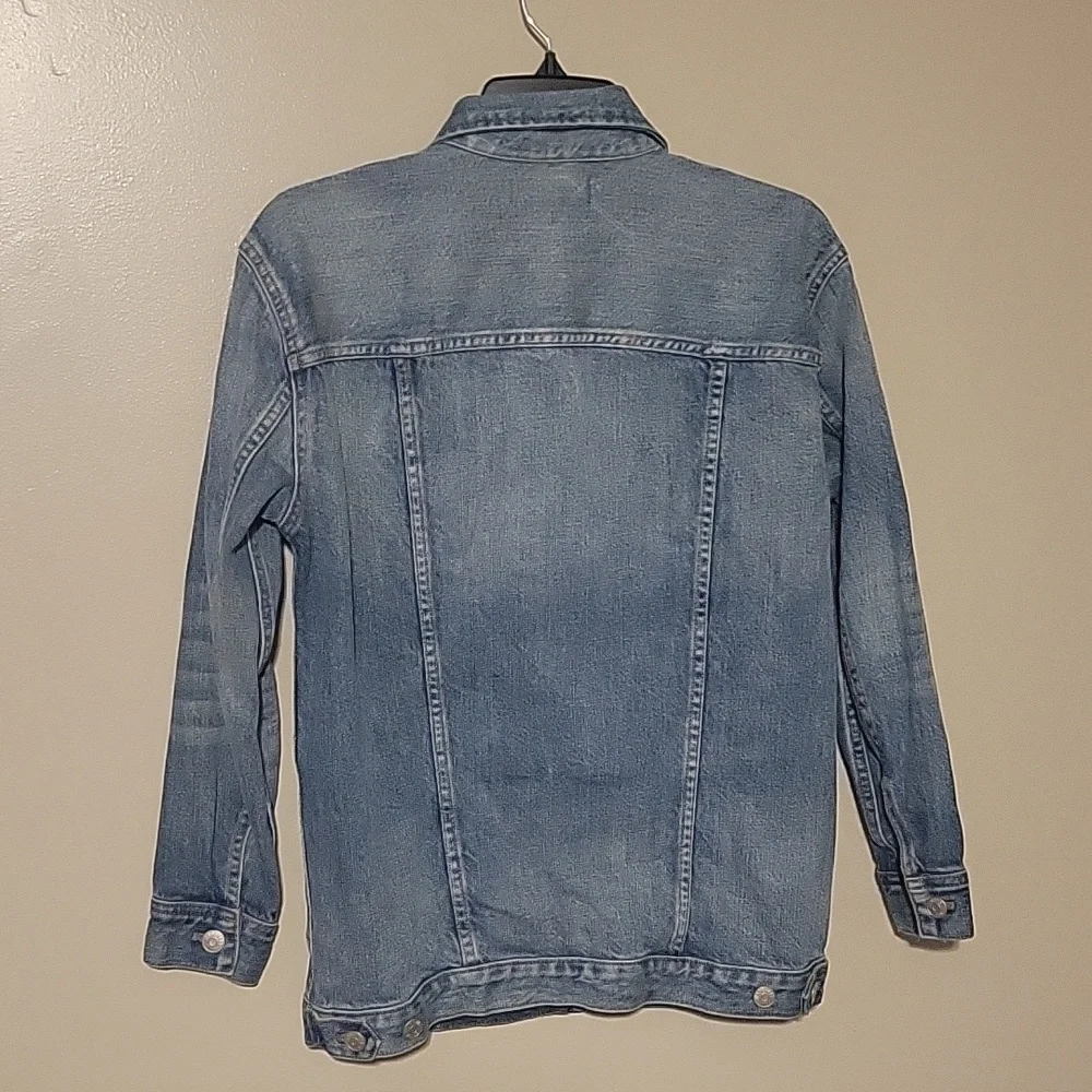 Madewell‎ Stretch Blue Denim Classic Jean Jacket XXS Trucker Style Fitted